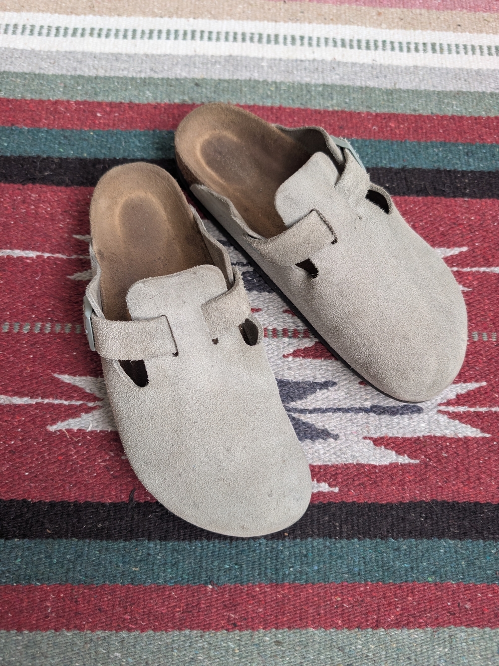 Birkenstock Boston Suede Slip-On Clog Mules